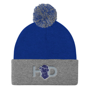 Pom Pom Knit Cap